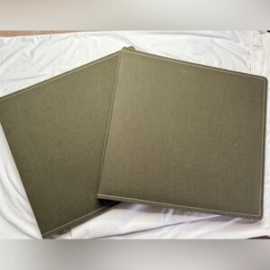 Two Creative Memories 12”x12” Photo albums - olive (Price is for both)